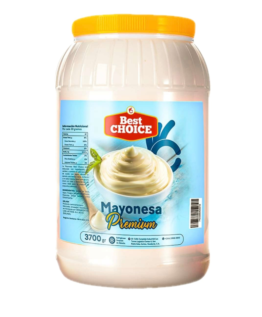 Bote Mayonesa Premium Best Choice 3700g Unidad